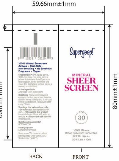 Mineral Sheer Screen 30 (Mineral Sheerscreen Spf 30 10ml Tube)